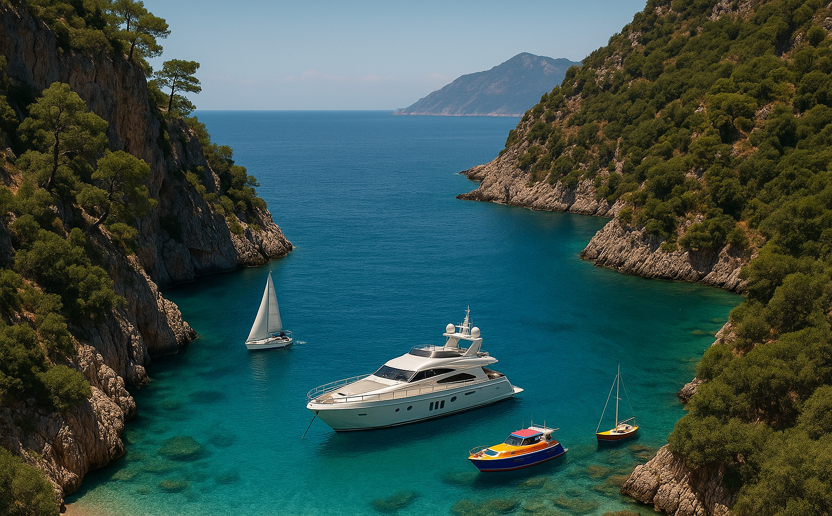 The Most Beautiful Bays of Antalya – Hidden Paradises Reachable Only by Yacht 